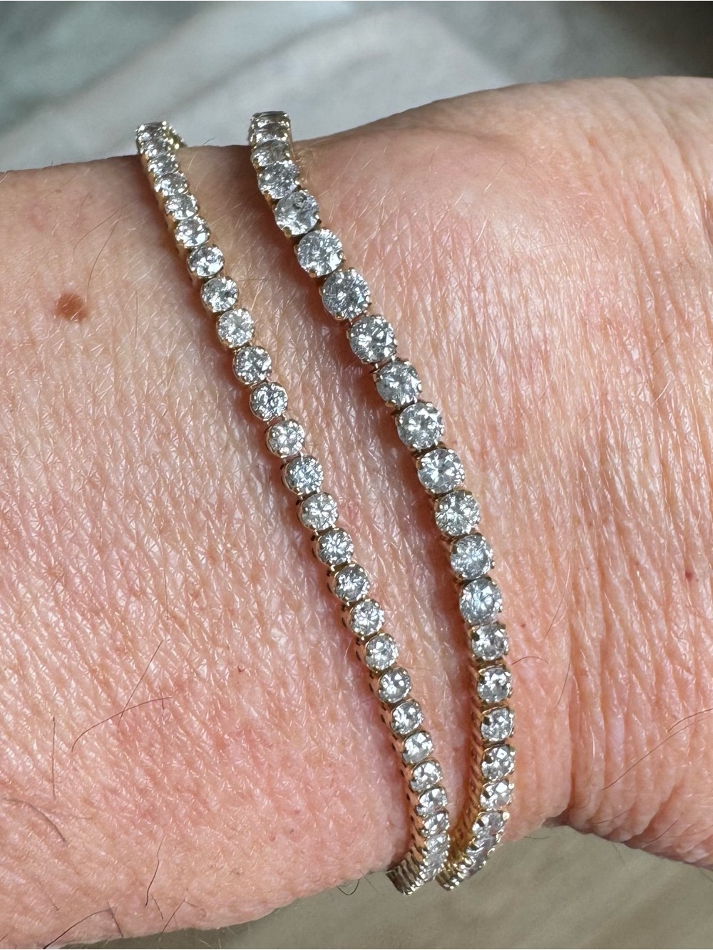 Diamond Tennis Bracelets- 14K gold